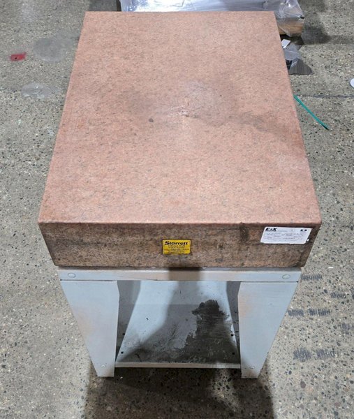 STARRETT 913542 GRANITE SURFACE PLATE USED