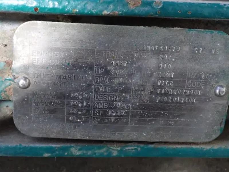 RELIANCE ELECTRIC 200 HP MOTOR