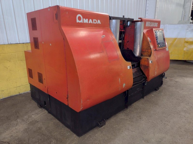 21" x 21" AMADA MODEL HFA530CNC AUTOMATIC HORIZONTAL BANDSAW: STOCK 18232
