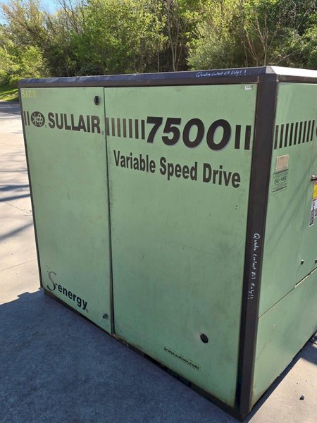 100 HP Sullair 7509V AC Rotary Screw Air Compressor, 2013