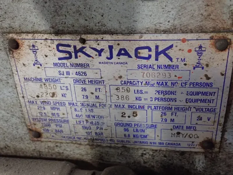 Sky Jack  650 Lbs Scissor Lift - Sjiii-4626