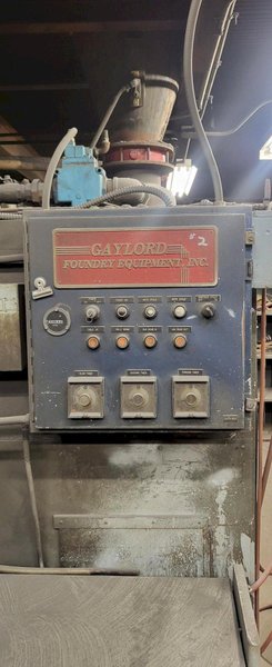 Gaylord model SATB30 30 liter cold box core machine with enclosure, set up for MeF with Gaylord central supply system model MeF-CSS, Gaylord gassing unit model MeF G75, Gaylord heat a purge and Siemens simatic t1315 plc controls