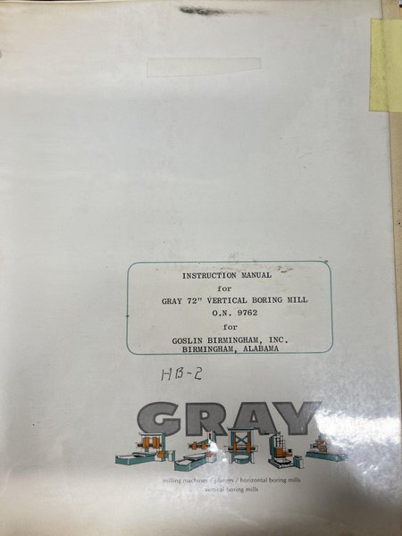 72" GRAY VBM for tall parts