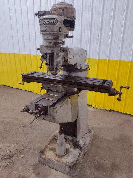 1 HP BRIDGEPORT MODEL J VERTICAL RAM TYPE MILL: STOCK 19390