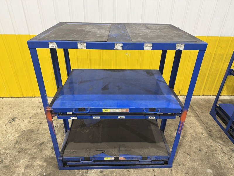 (4) 1,000 LB CAPACITY DIE RACKS W/ SLIDING SHELVES: YOBRO #24478