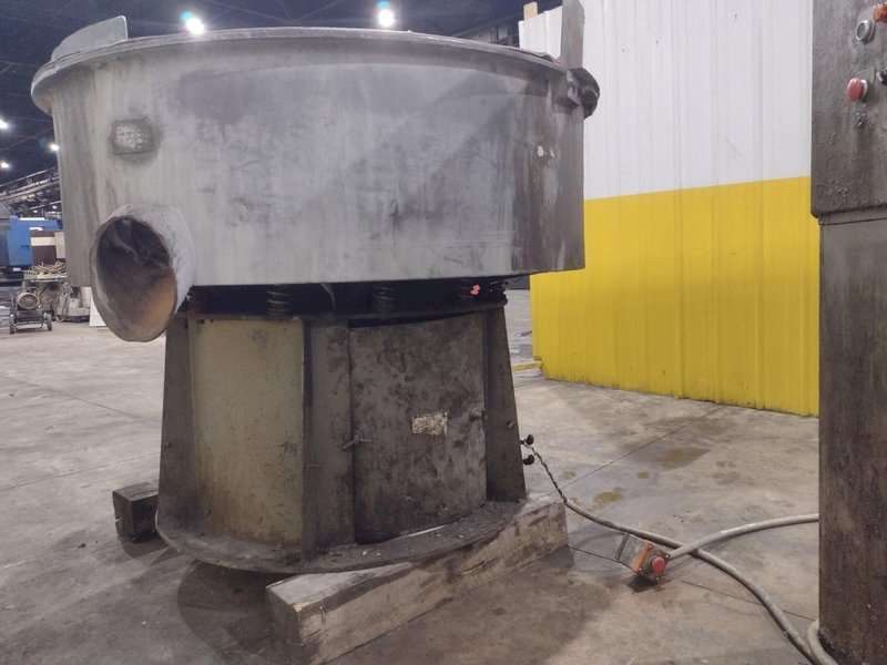 14 FT3 SWECO MODEL #FMD-14LR ROTARY VIBRATORY FINISHING BOWL: YOBRO #24557