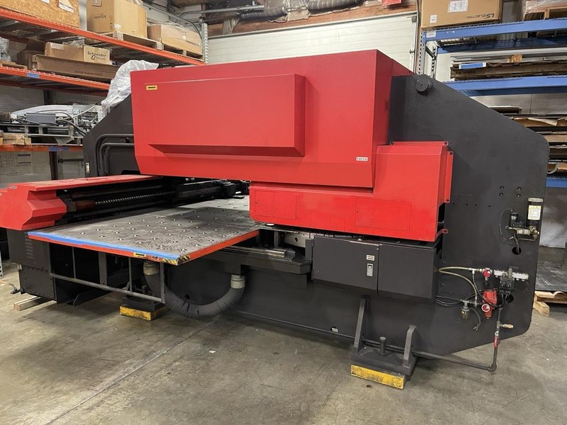 30 Ton Amada Pega 304050Q Turret Punch Press, 1989 – 56 Station, 40″x100″ Sheet, Tooling Included
