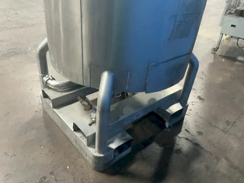JV NORTHWEST 350 GAL STAINLESS STEEL SOAP HEATING TOTE / IBC TANK