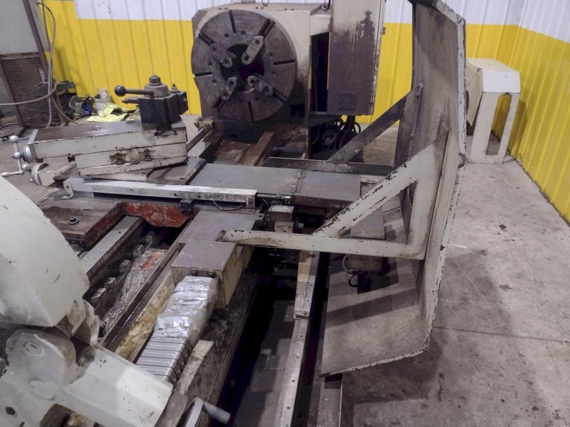 35" x 120" WILLIS MODEL #PK35 HOLLOW SPINDLE ENGINE LATHE 10" HOLE: YOBRO #24547