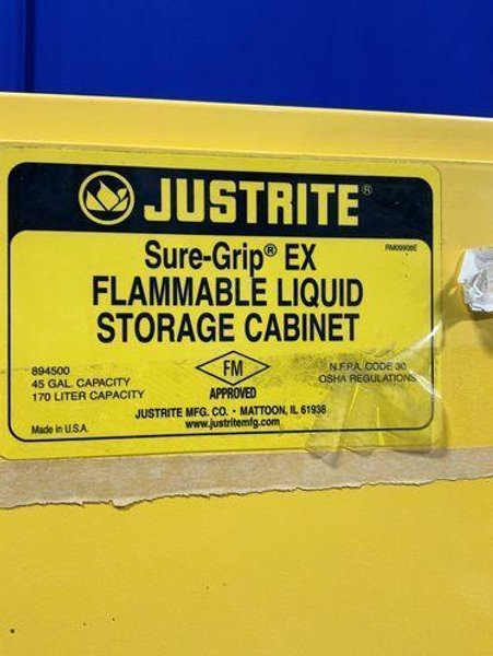 JUSTRITE 45 GALLONS  / 43" X 18" X 65" FLAMMABLE CABINET  -  894500