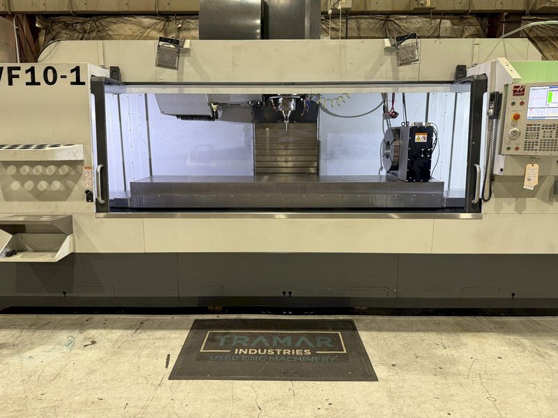 Used 2019 Haas VF-10/50 CNC Vertical Machining Center with 4th Axis (HRT-450) For Sale