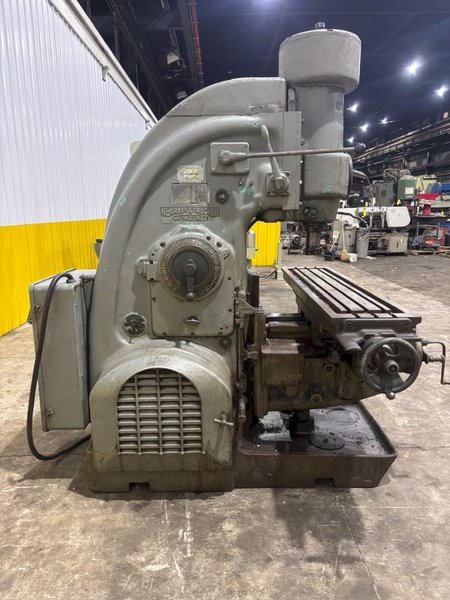 #3 KEARNEY &amp; TRECKER MILWAUKEE MODEL #3 VERTICAL MILLING MACHINE 64" x 13" x 10 HP: YOBRO #24458