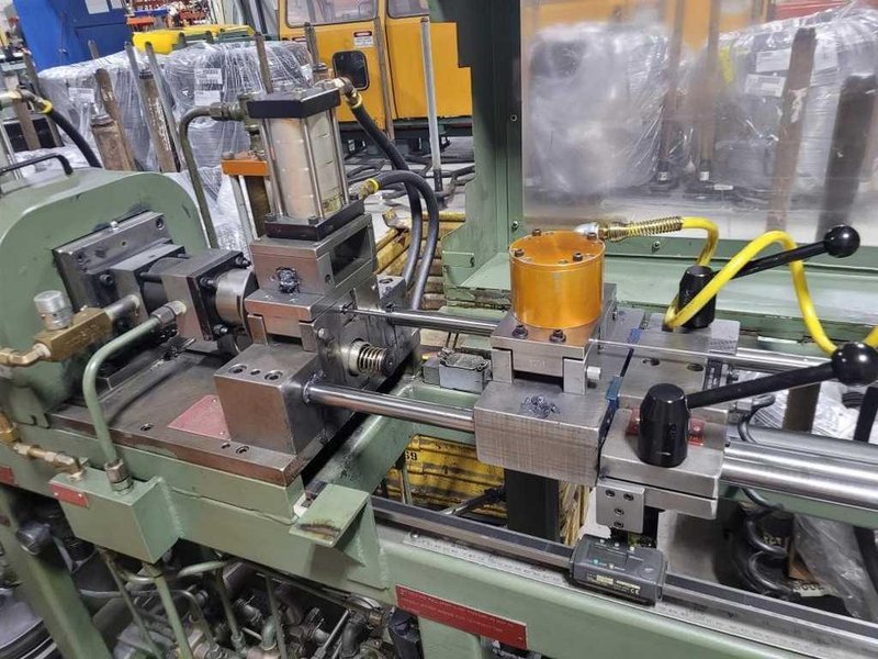 Tube Straightener, Cutoff Machine, Burr Oak STOCK# 4282