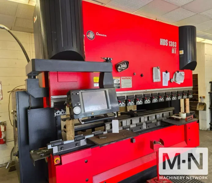 143 Ton 10' Amada HDS-1303NT CNC Hydraulic Press Brake, 2011 w/ Back Gauge