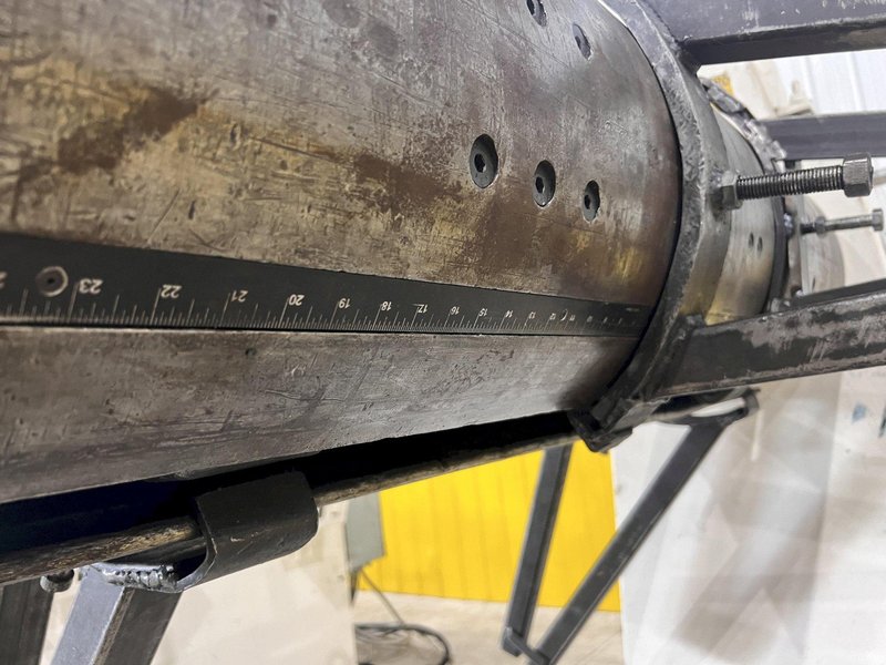 20,000 LBS X 54&quot; X .125&quot; CWP COIL SERVO FEED LINE, REEL, STRAIGHTENER, FEEDER, THREADING TABLE: STOCK #21083