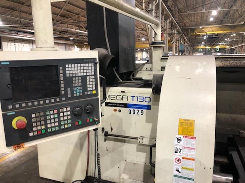 52” X 42” HWACHEON MODEL MEGA 130T CNC FACING T-LATHE: STOCK #14854