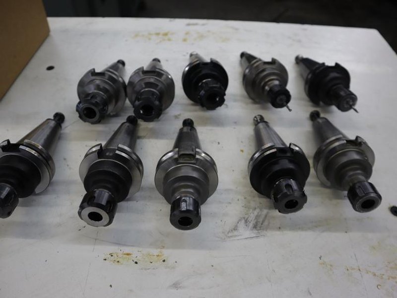 CT40 Taper Tool Holders; (3) ER20 Collet Holders, (7) ER16 Collet Holders- Auction Item