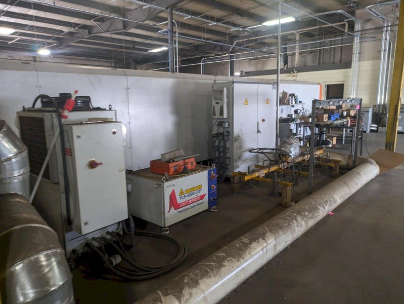 4000 Watt Nukon NF Pro 25120 Fiber Laser, 2016 – 8′ x 40′ Table, YLS Power Source, Chiller, Dust Collector