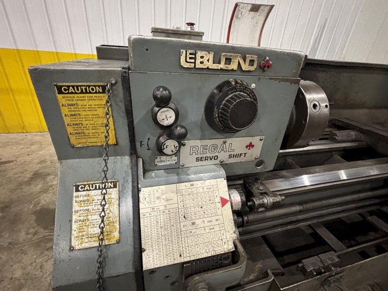 15" X 54" LEBLOND REGAL MODEL 13C SERVO SHIFT GEARED HEAD ENGINE LATHE METRIC &amp; 2.25" HOLE: STOCK #23489