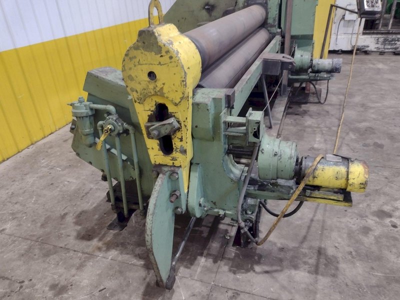 8' X 1/2" BERTSCH #9 3-ROLL INITIAL PINCH PLATE BENDING ROLL: YOBRO #25159