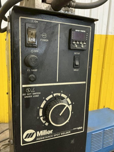 20 KVA MILLER MODEL #SSW-2040ATT ROCKER ARM SPOT WELDER &amp; SINGLE PHASE POWER SOURCE: YOBRO #25342