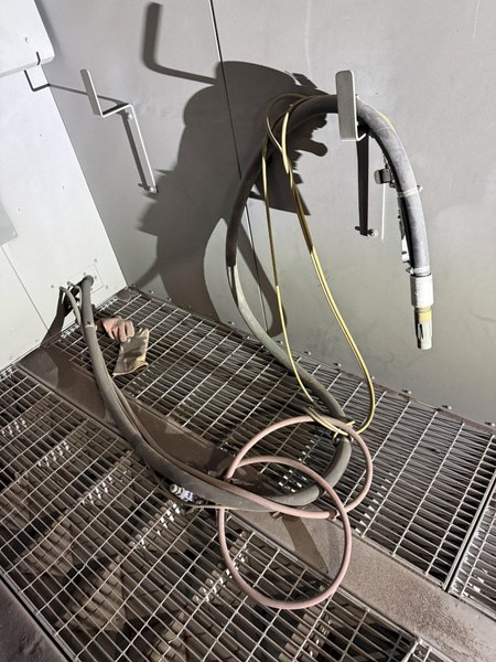 7' X 14' X 8' CLEMCO BLAST ROOM. STOCK #0431826