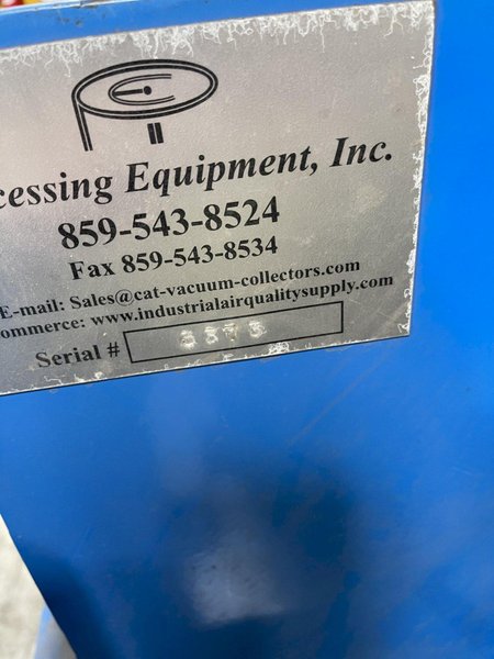 Processing equipment 25hp portable vacuum s/n 3373