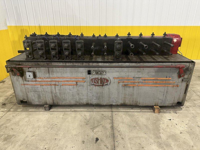 12 STAND X 1.375&quot; TISHKEN MODEL #12-MLW1-3/8 ROLLFORMER 8&quot; ROLL SPACE: STOCK #20529