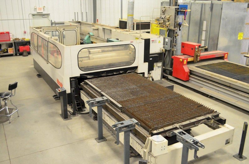 4000 Watt Mazak Hypergear 510 CO2 Laser, 2006 – 5’x10′ Table
