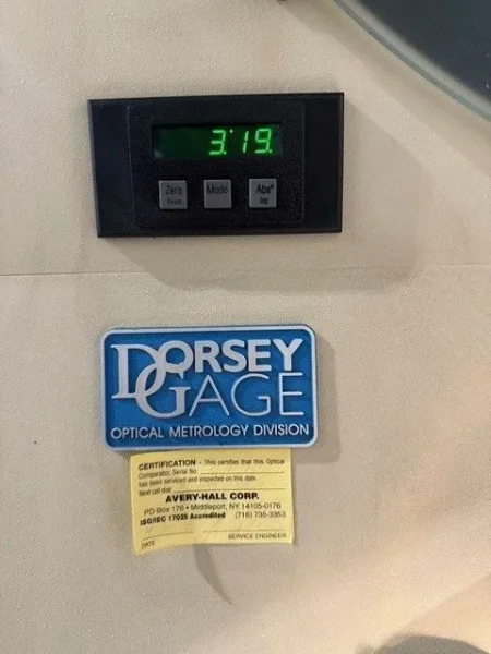 30” DORSEY 30P OPTICAL COMPARATOR Power Stage DRO 2002’ #7151