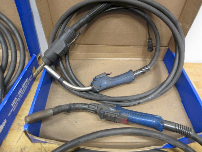 Miller and Abicor Binzel MIG Welding Guns with Connector Cables- Auction Item