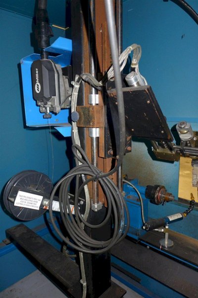 12&quot; ITW WELDING AUTOMATION LATHE, WITH MILLER WELD CONTROLLER &amp; MILLER XMT 304 SERIES ARC WELDER: YOBRO #24402