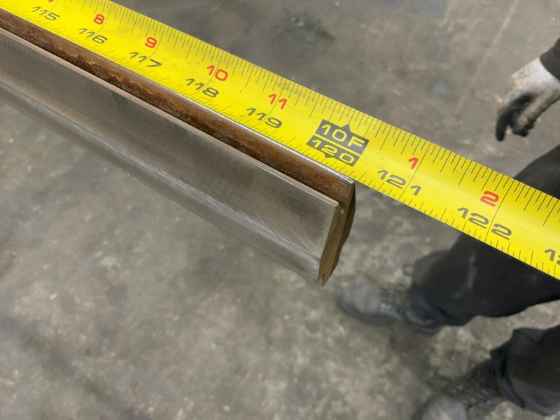 120" X 1/4" OPENING FEMALE PRESS BRAKE DIE: STOCK #80816