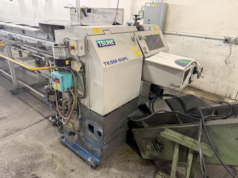 3.5" TSUNE MODEL #TK5M-90-PL AUTOMATIC CNC COLD SAW WITH AUTO INFEED TABLE , NEW 2015: YOBRO #25819
