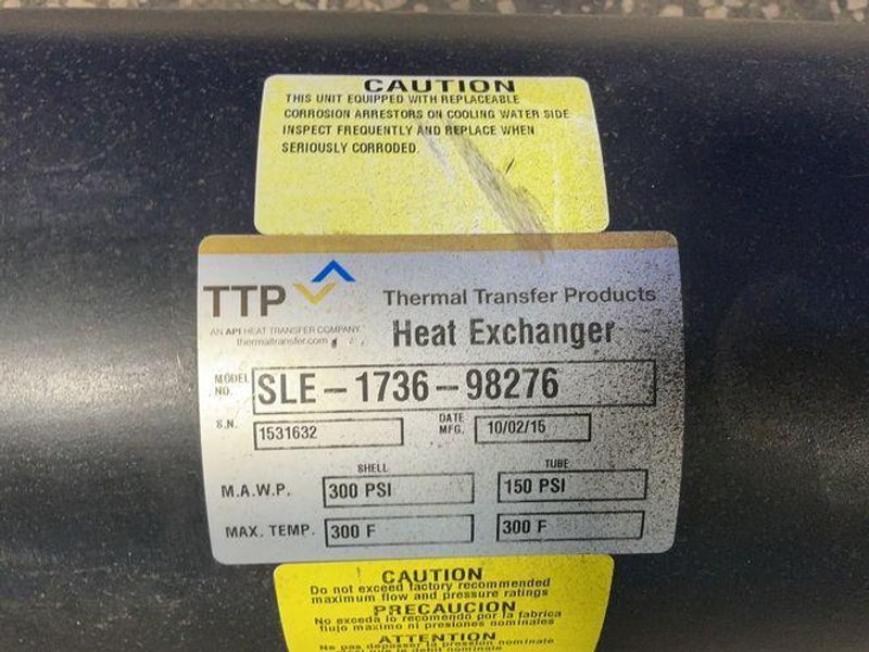 THERMAL TRANSFER PRODUCTS HEAT EXCHANGER   -  SLE-1736-98276