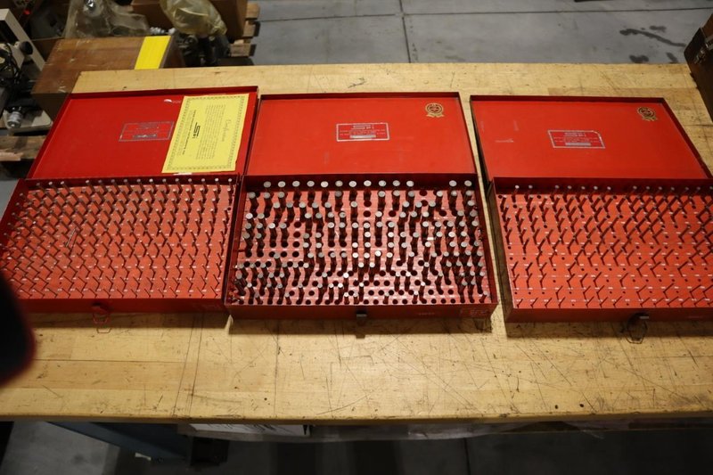 SPI Pin / Plug Gages, (2 Boxes) .061 - 250" Plus and (1) .251-.500" PLus - Incomplete- Auction Item