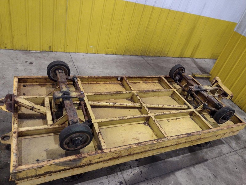 10,000 LBS X 4' X 9' HEAVY DUTY MOBILE TRANSFER / MOVING CART: STOCK #23518