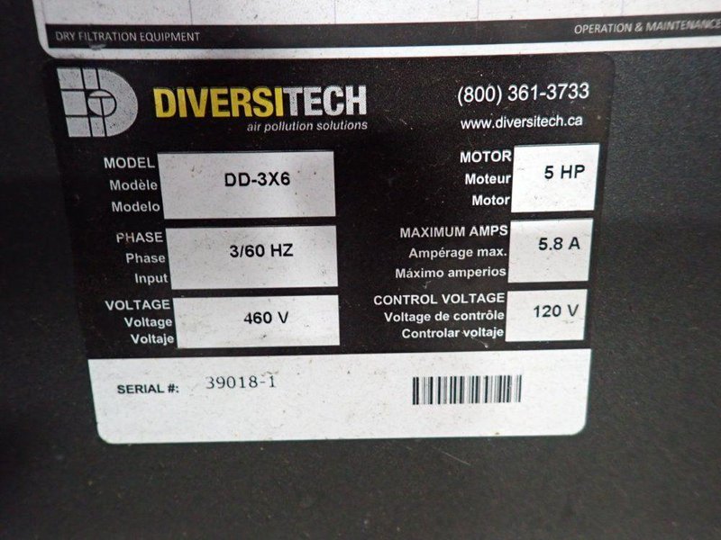 DIVERSITECH DOWNDRAFT TABLE  -  DD-3X6