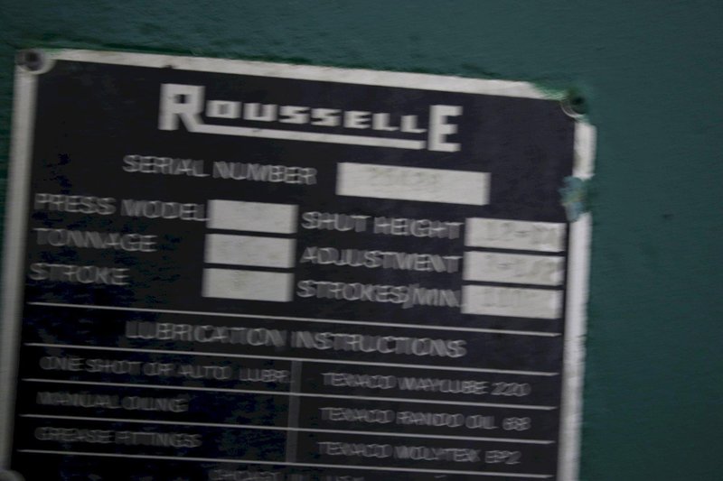 60 TON ROUSSELLE OBI FLYWHEEL PRESS: STOCK #75482