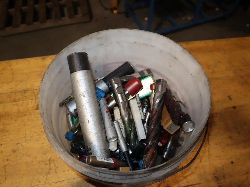 Bucket &quot;O&quot; Used HSS Endmills 54Lbs- Auction Item