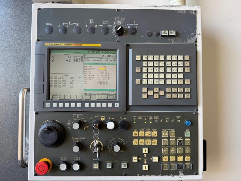 Takisawa TX-50C CNC Turning Center – 12″ Chuck, 5″ Big Bore Lathe