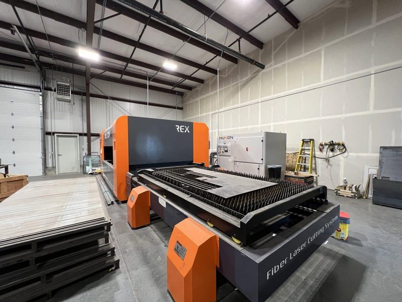 4000 Watt Nukon REX315 GX Fiber Laser, 2022 – 5’x10′ Table,  Dust Collector, Chiller