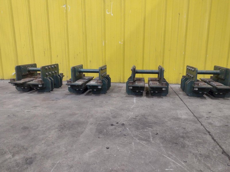(4) 4 TON HILLMAN MODEL #B1-4  ROLLER TYPE MACHINERY MOVING SKATES: STOCK #22989