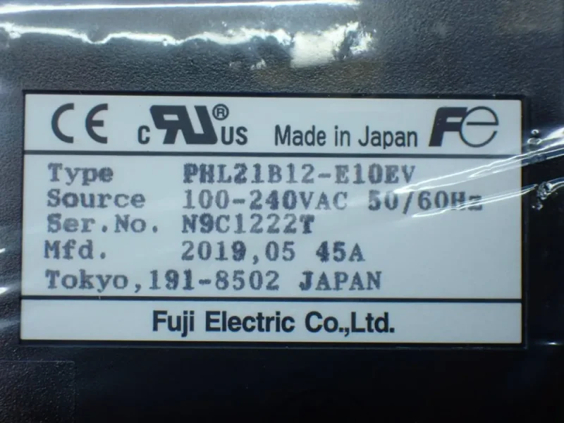 FUJI ELECTRIC 18-CHANNEL VIDEOGRAPHIC RECORDER  -  PHL21B12-E10EV