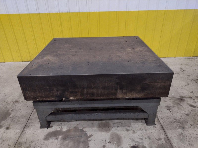 60&quot; X 56&quot; X 12&quot; STARRETT GRANITE SURFACE PRECISION INSPECTION PLATE TABLE: STOCK #22444