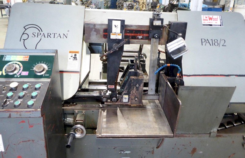 14" x 18" Spartan/Marvel Horizontal Band Saw PA18/2, 18" Rounds, Auto Feed, 1-1/2" Blade, 7.5 HP, Nice
