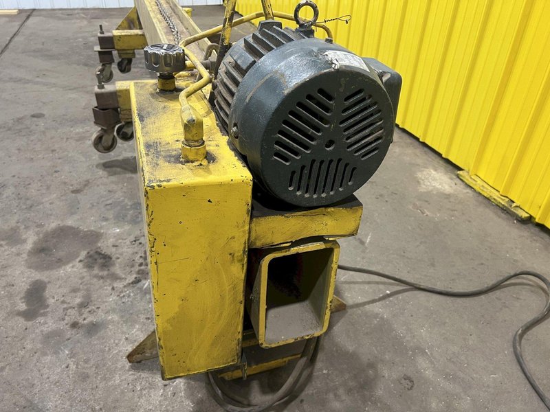 144&quot; WIDE HYDRAULIC CLAMPING FIT-UP TACKING PRESS, FOR WELDING I-BEAMS: STOCK #19478