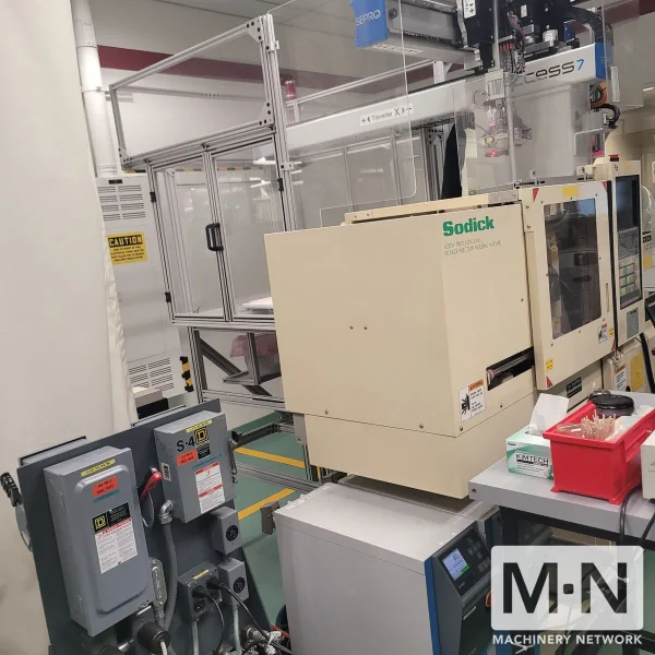 19 TON 0.4 OZ SODICK MODEL TR18S3 PLUNGER STYLE INJECTION MOLDING MACHINE MFG 2000/1999 ( 7) AVAILABLE