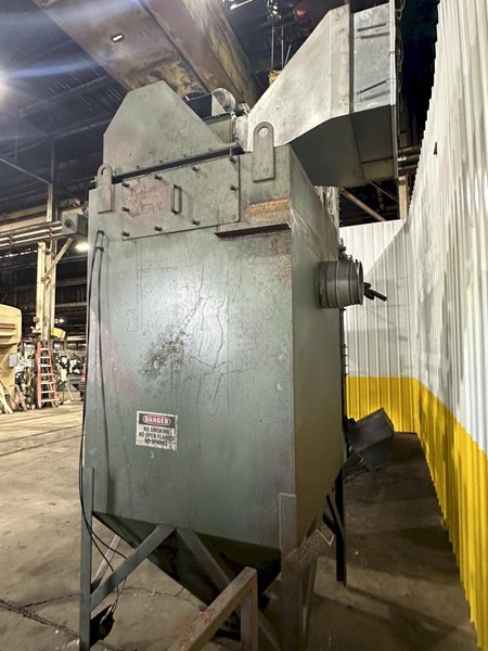 3&quot; BCP MODEL #A4-7620 3-WHEEL COIL BAR PASS -THROUGH BLAST MACHINE, RECLAIM &amp; DUST COLLECTOR: STOCK #20000