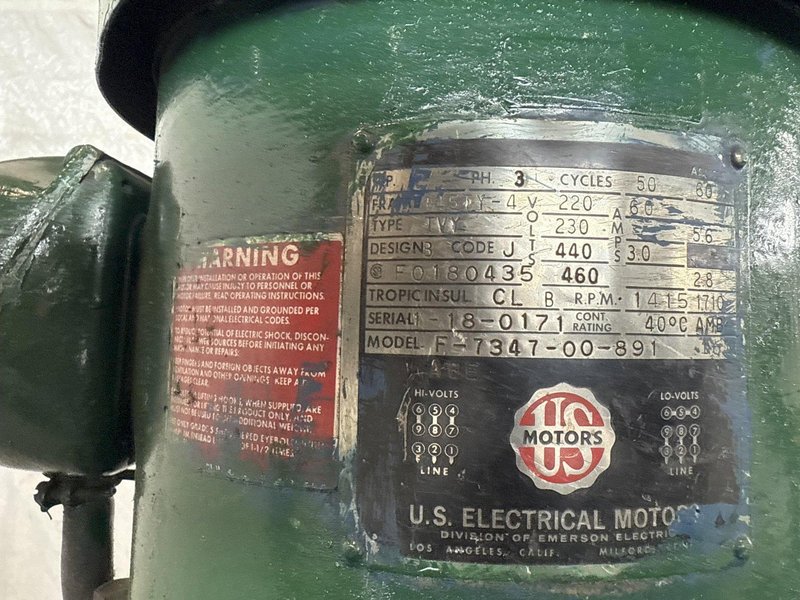 2 HP BRIDGEPORT SERIES 1 VERTICAL MILL. STOCK # 0774825